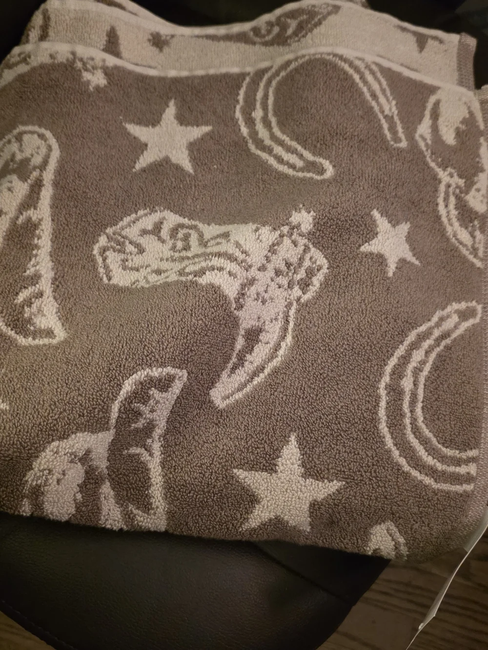 Wrangler Brown & Cream Bath Towel